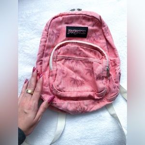 ✨ PINK JANSPORT MINI BACKPACK DENIM ✨